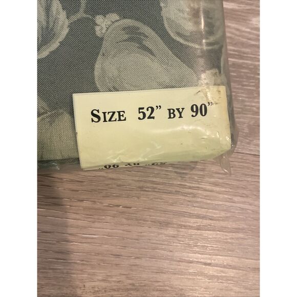 Sultan’s Linens Vinyl Tablecloth 52” x 90” Green Fruit Floral Flannel Back NEW - Picture 6 of 10